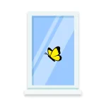 Raamsticker vlinder