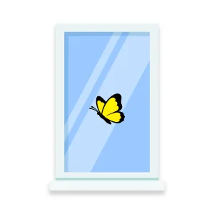 Raamsticker vlinder