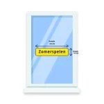 Raamsticker "Zomerspelen"