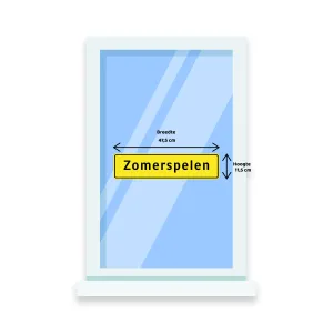 Raamsticker "Zomerspelen"